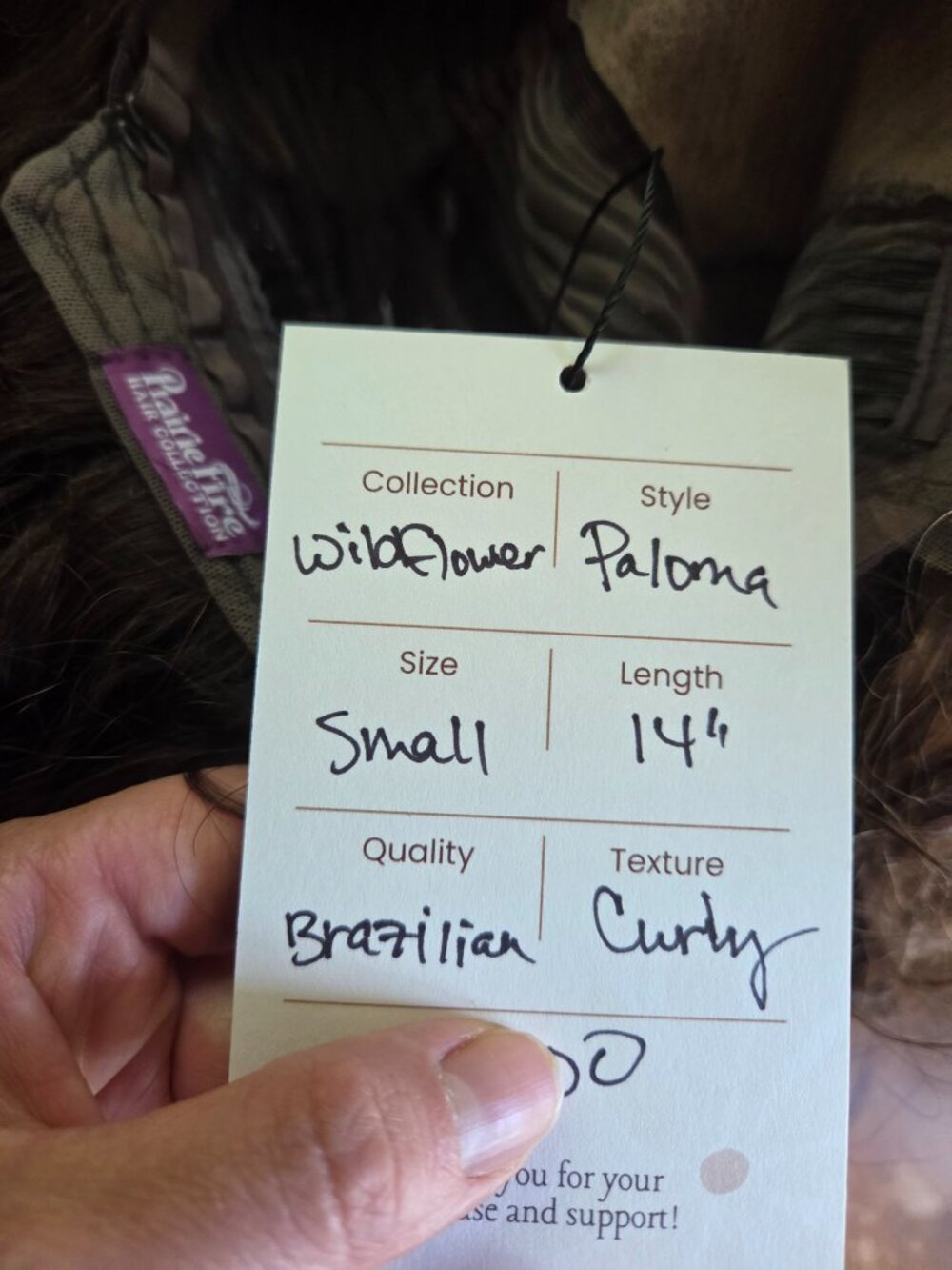 Praire Fire Wig - Paloma - 14" - Picture 7 of 13